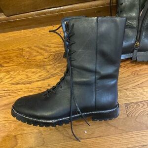 J Crew Leather boots worn once